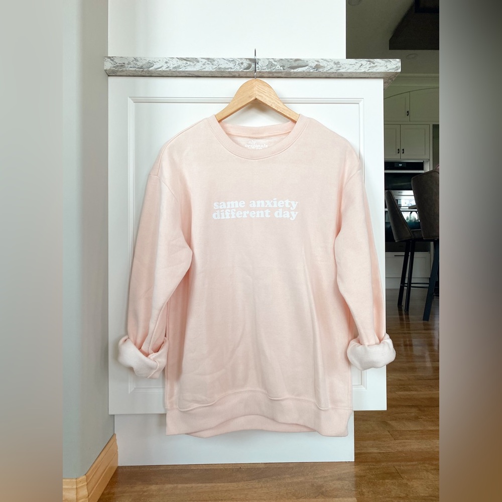 5/$50 🌷🌼🌿 ALY ORIGINALS CO Anxiety Sweatshirt Size S